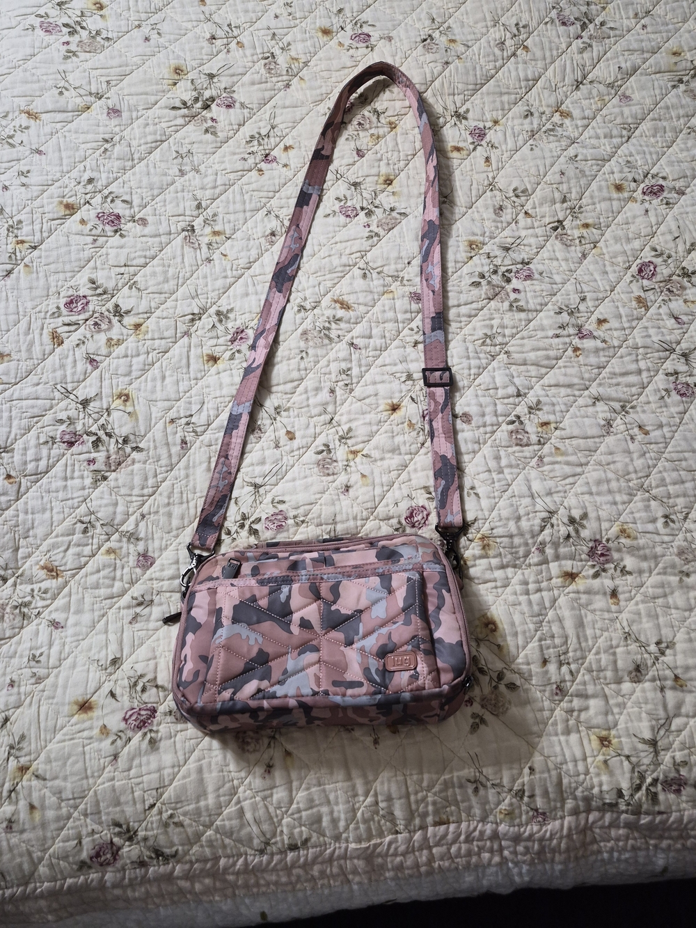 Pink Camouflage Crossbody Bag - Lug Brand